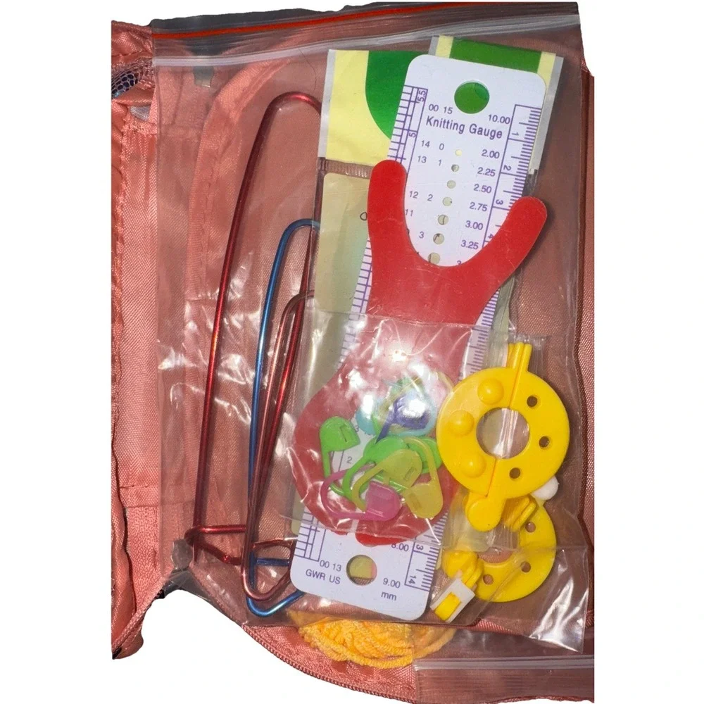 Coopay Crochet Kit Travel Bag Hooks Yarn Beginners Set  Instruction Booklet